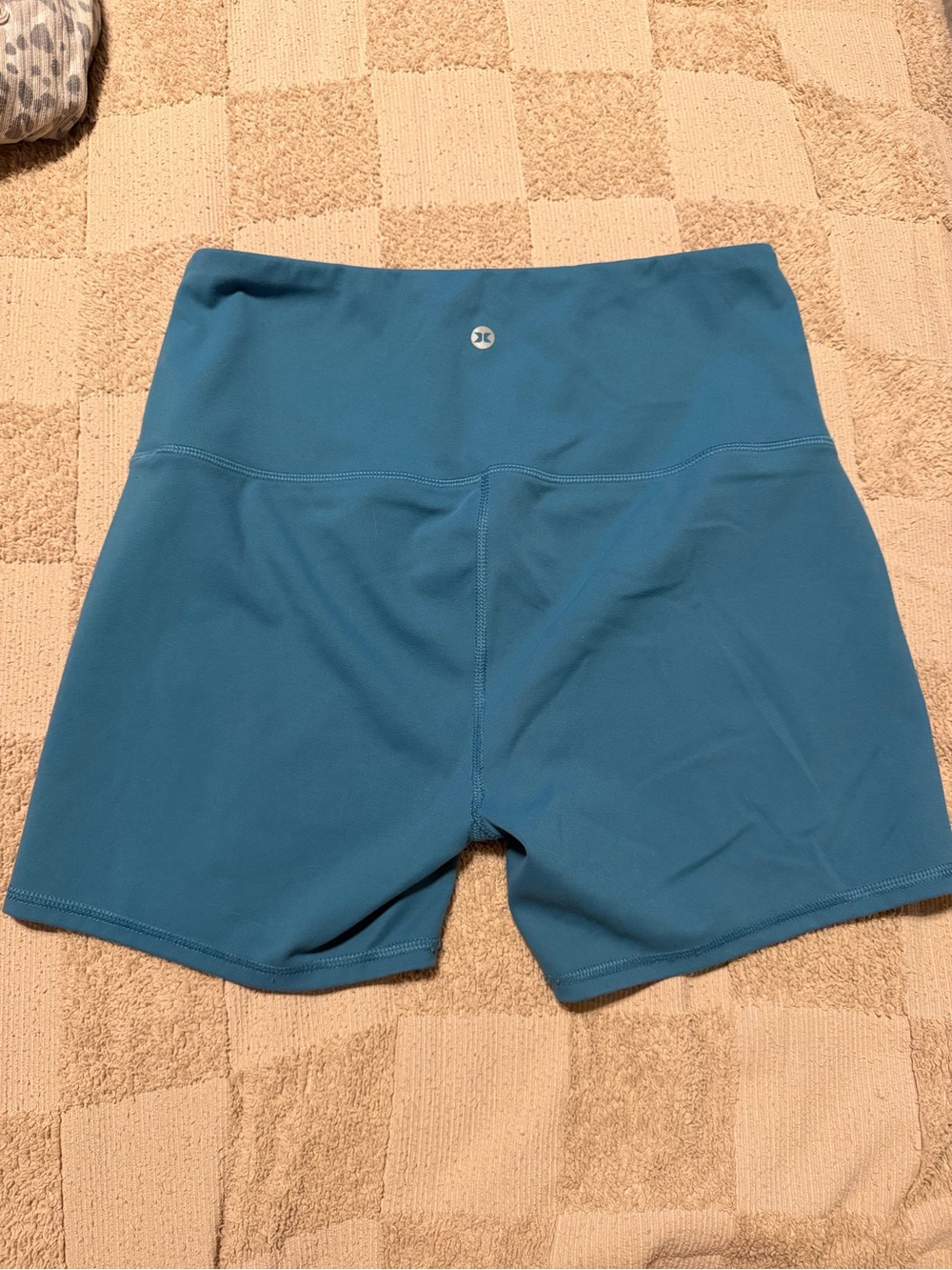 RBX Teal High-Rise Bike Shorts - Picture 3 of 3